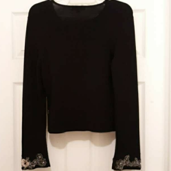 BCBGMaxAzria Cardigan w/ Applique - Picture 4 of 6